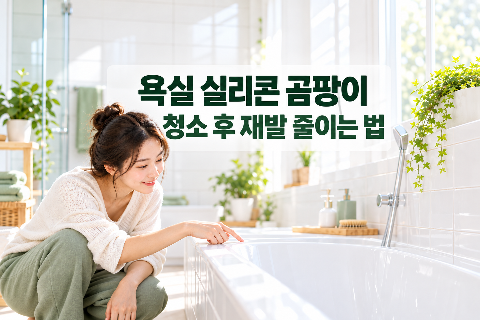 욕실 실리콘 곰팡이 제거법: 재발 줄이는 청소·환기 순서