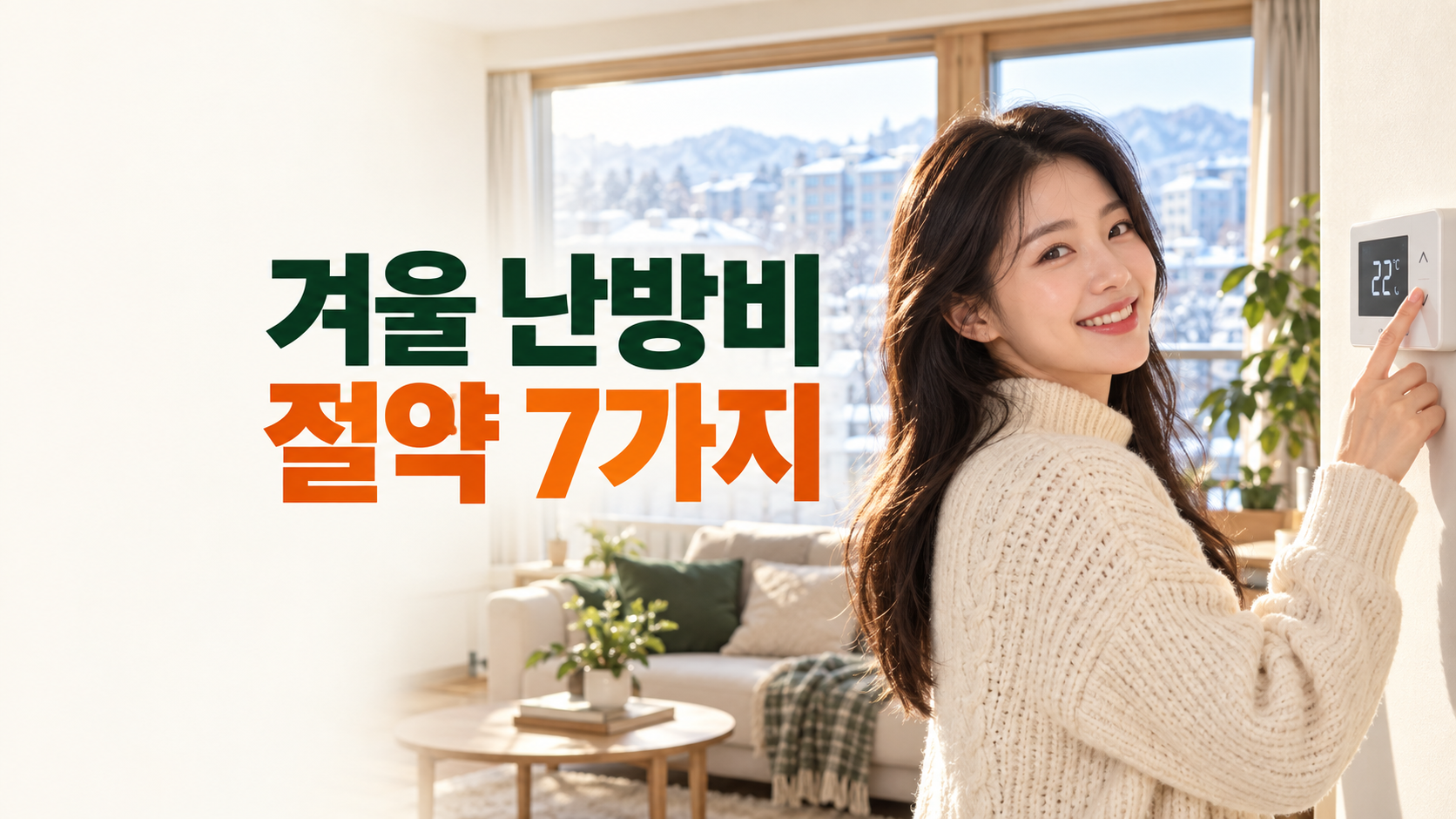 겨울 난방비 줄이는 방법 7가지: 보일러·온수·외풍 점검 순서